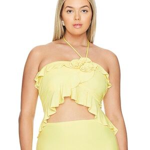 Revolve AFRM Thom Top in Buttercup XLarge
